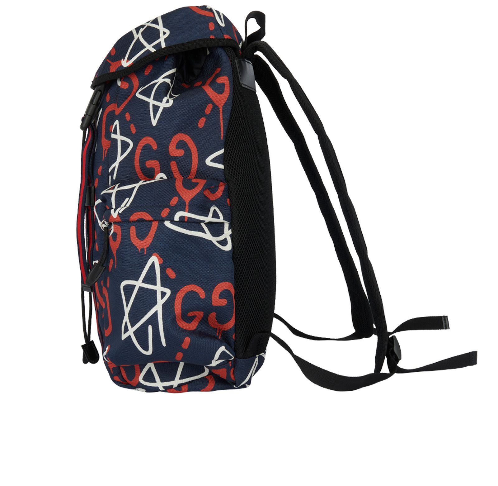 Guccighost Techpack, &pound;675, Handbags, Blue/Red/White, Canvas, Bottom view